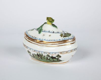 Zuccheriera in Porcellana con Coperchio, Vienna, Fine del XVIII Secolo