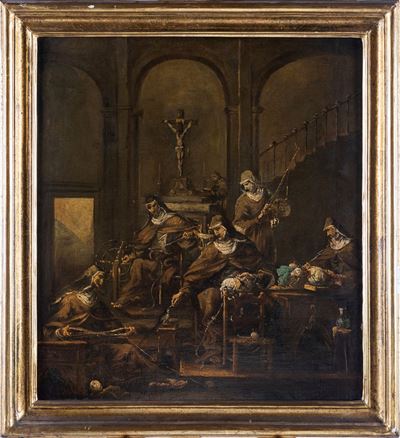 Monache Merlettaie a Lavoro