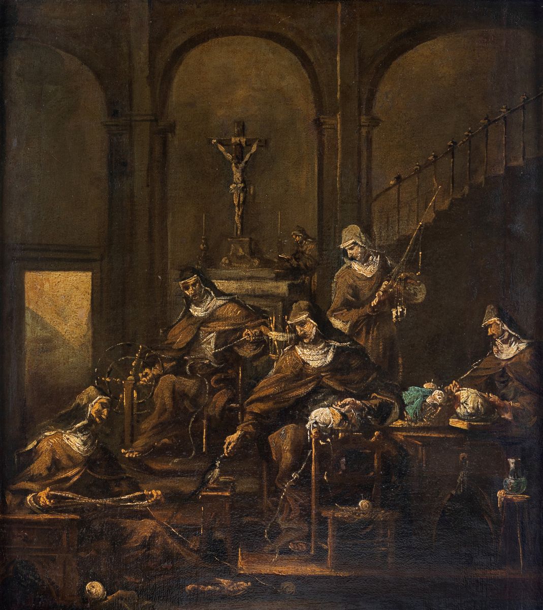 Alessandro Magnasco - Monache Merlettaie a Lavoro