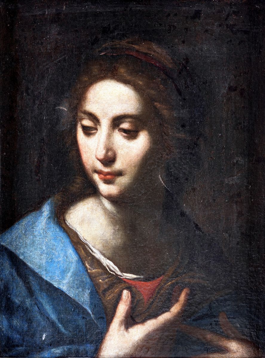 Scuola Napoletana del XVII Secolo - Madonna Addolorata