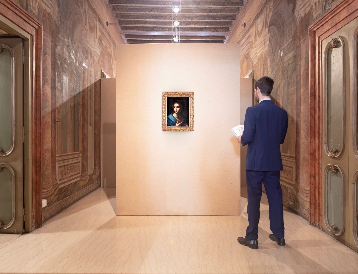 Scuola Napoletana del XVII Secolo - Madonna Addolorata