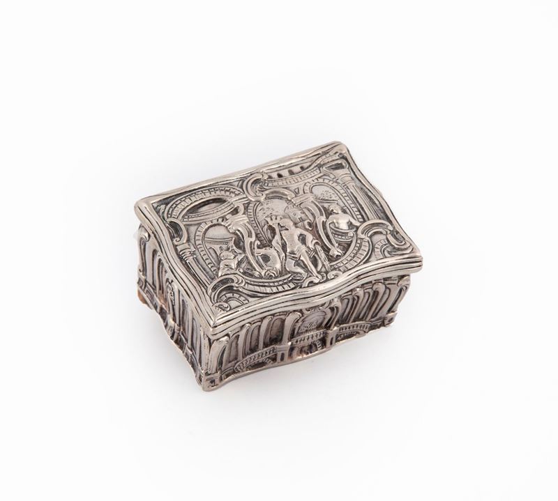 Tabacchiera Rettangolare in Argento 800, Germania
