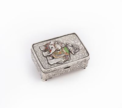 Scatola Rettangolare in Argento, Cina (?), Inizi del XX Secolo