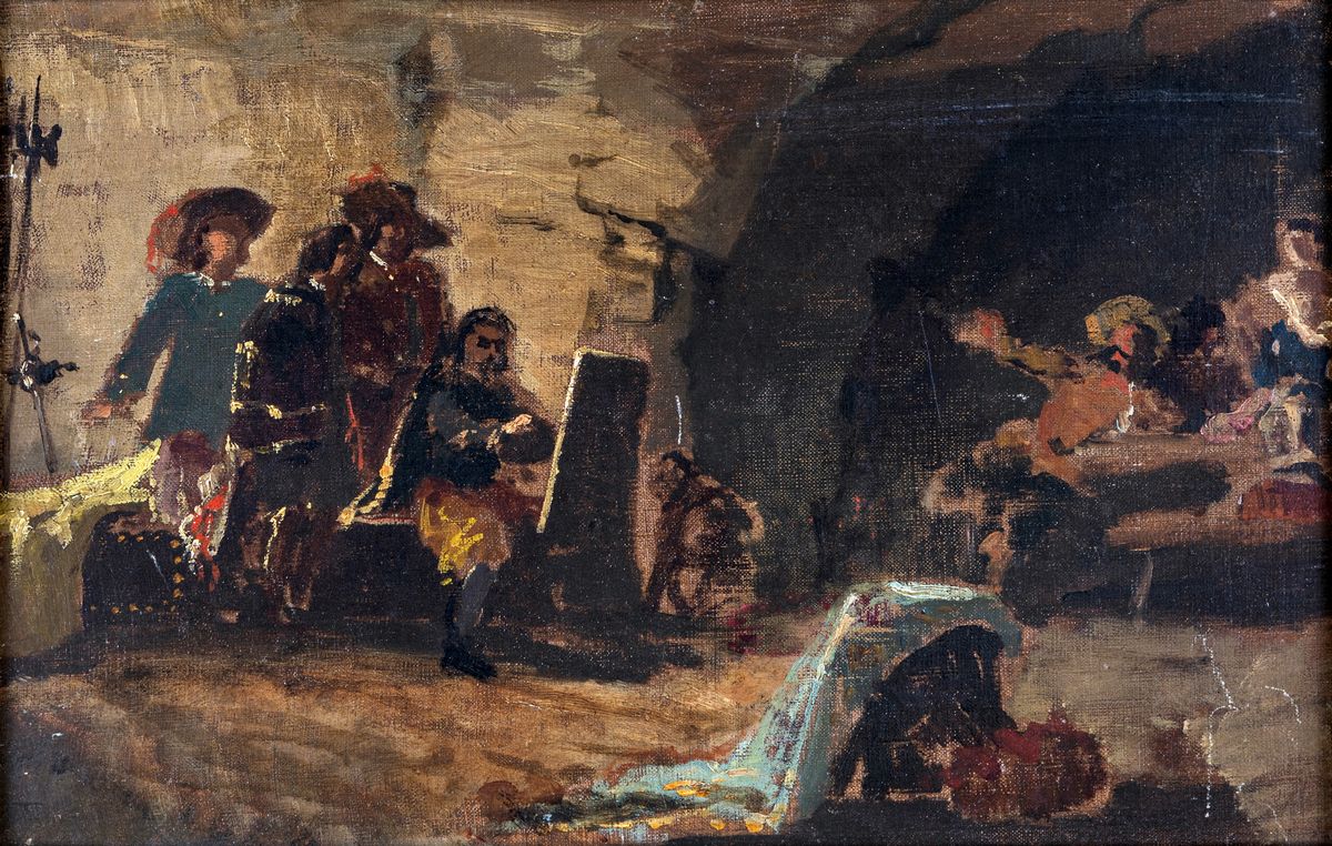 Teofilo Patini - Lo Studio di Salvator Rosa