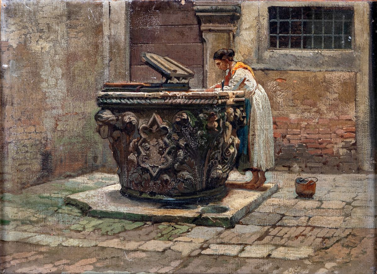 Enrico Gamba - Donna al Pozzo