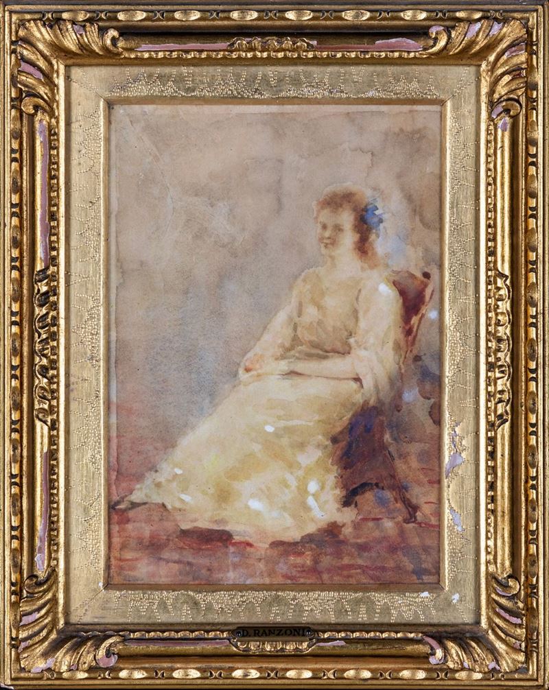 Daniele Ranzoni - Ritratto di Signora
