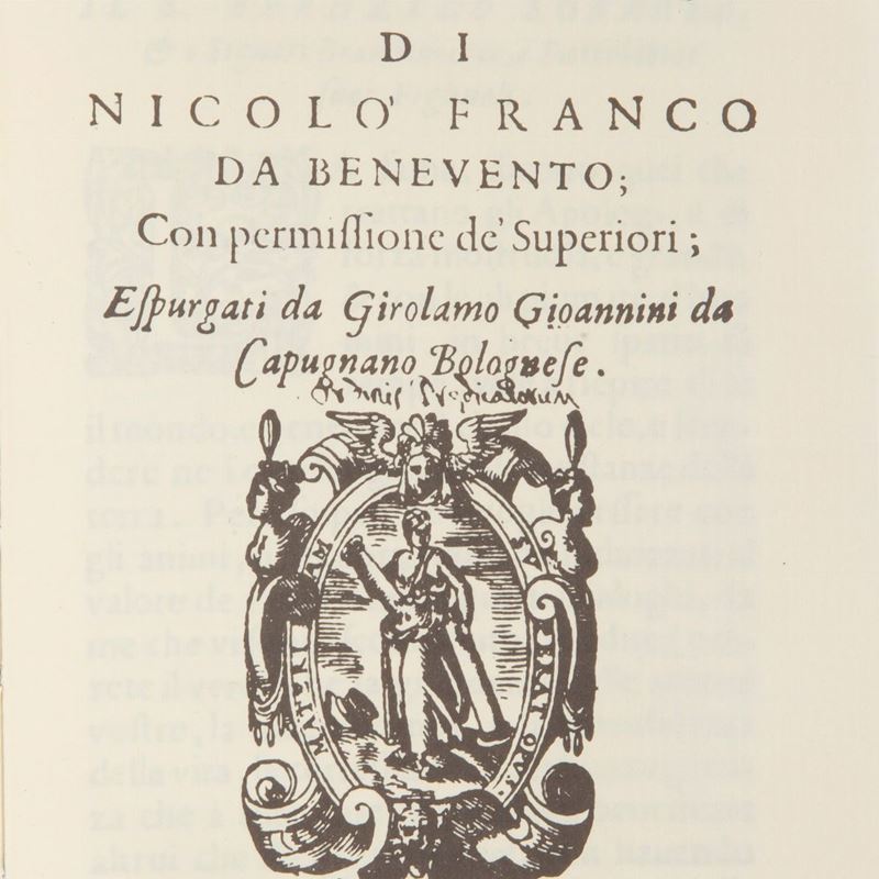 Ristampa Anastatica Dell'edizione Salicato Venezia 1590: Nicolò Franco da Benevento. Dialoghi Pia...