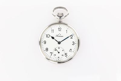 Perseo - Orologio da Tasca Remontoir da Ferroviere in Metallo delle Ferrovie dello Stato