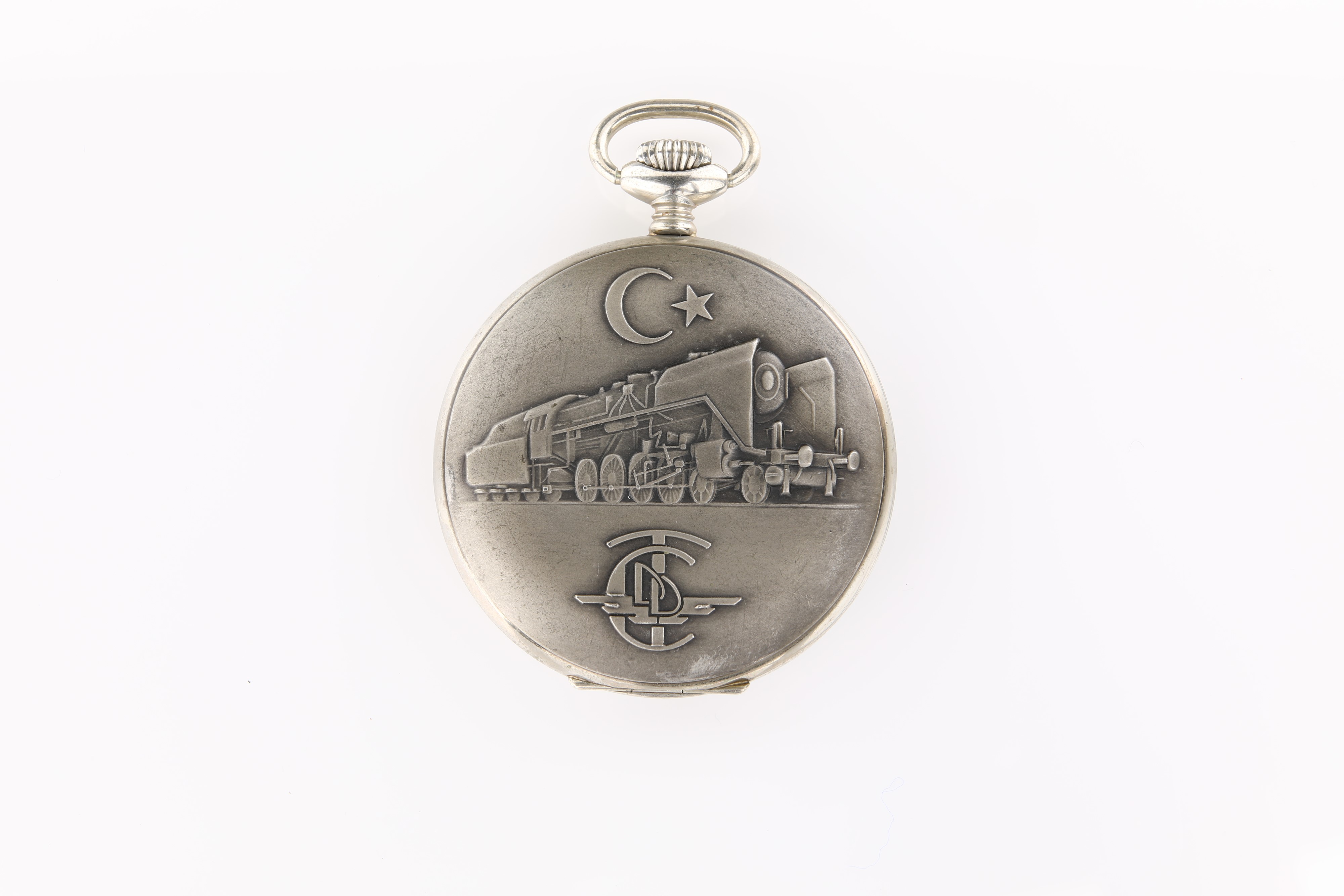 Zeocron. Orologio da Tasca Remontoir da Ferroviere in Metallo delle Ferrovie Turche