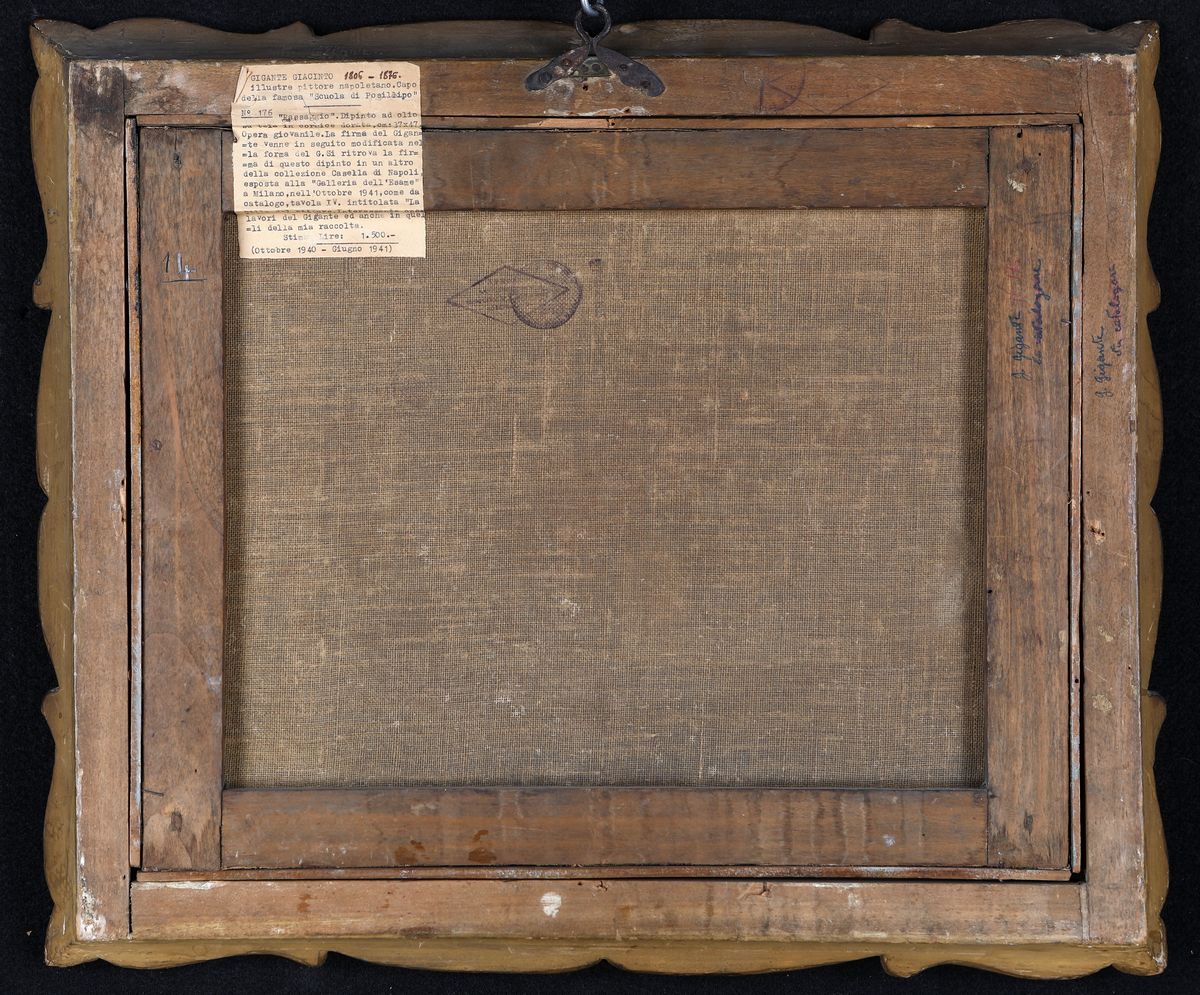Pittore del XIX Secolo - Paesaggio con Figure