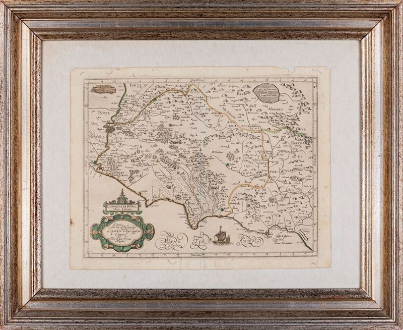 Giovanni Antonio Magini - Benjamin Wright - Campagna di Roma Olim Latium