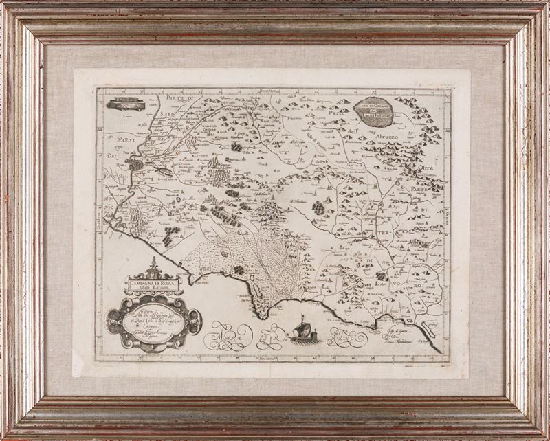 Giovanni Antonio Magini - Campagna di Roma olim Latium