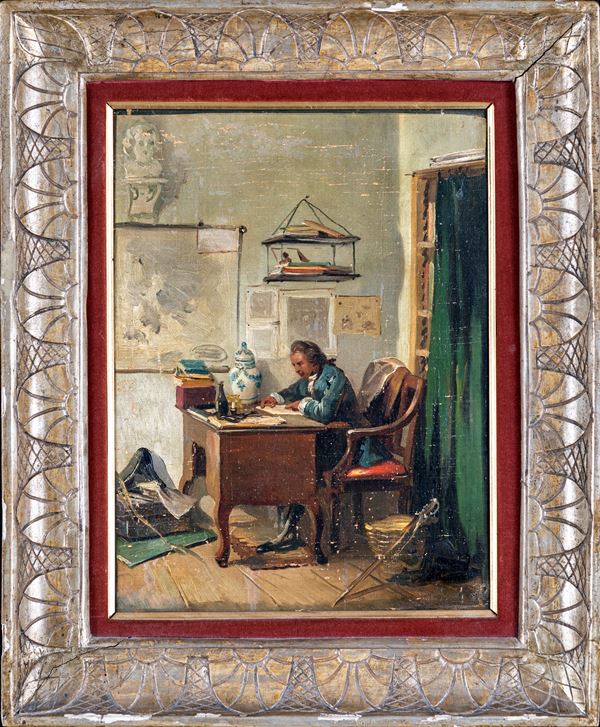 Pittore del XIX secolo - Nello studio