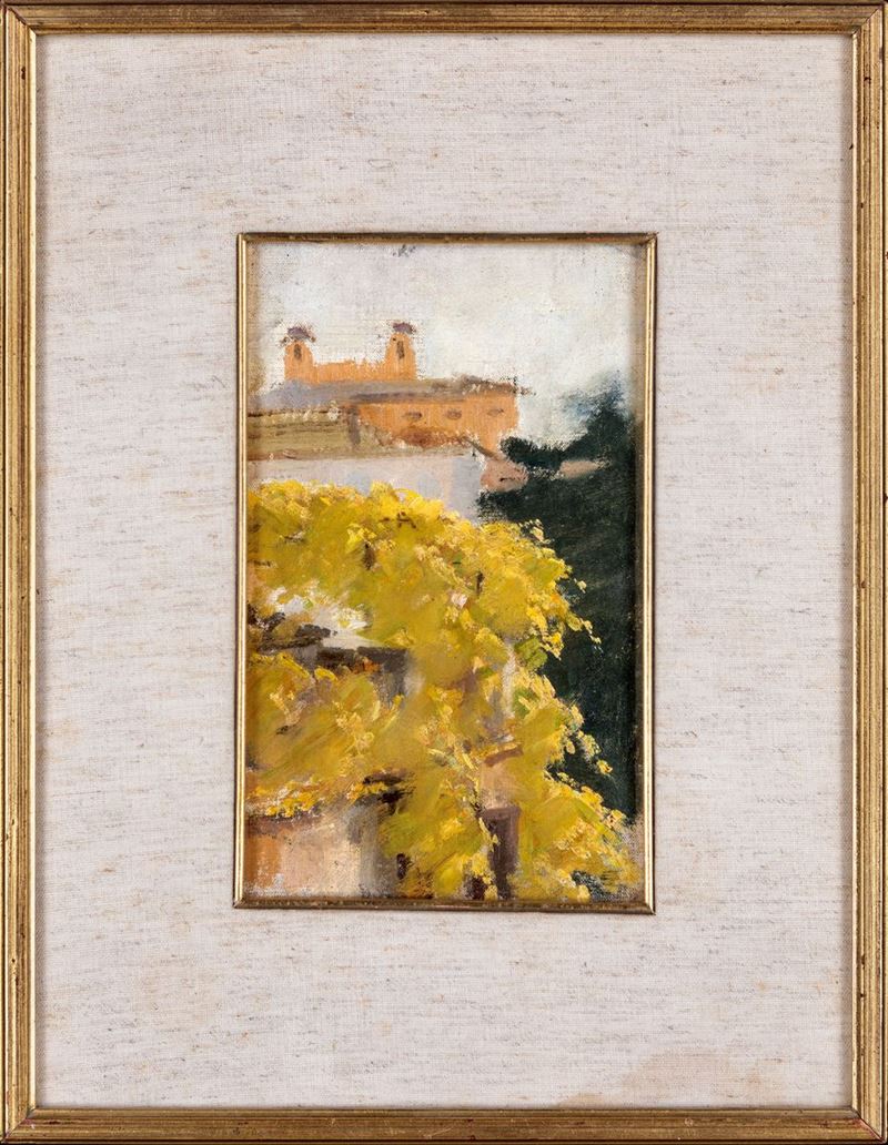 Anonimo del XX Secolo - Veduta di Villa Medici