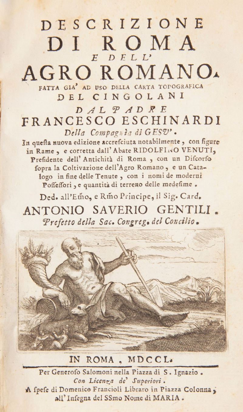 Francesco Eschinardi - Descrizione di Roma e Dell'agro Romano. Fatta Già Ad Uso della Carta Topog...
