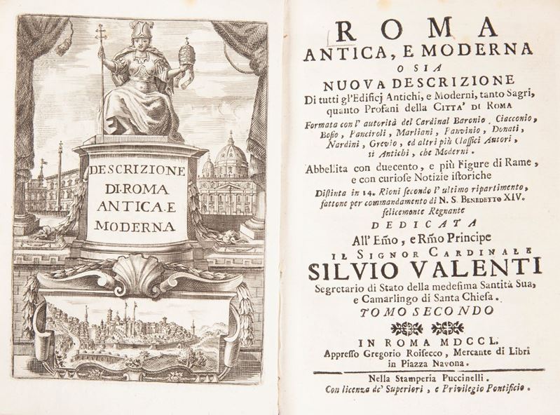 Gregorio Roisecco - Roma Antica e Moderna o Sia Descrizione di Tutti Gl'edificj Antichi, e Modern...