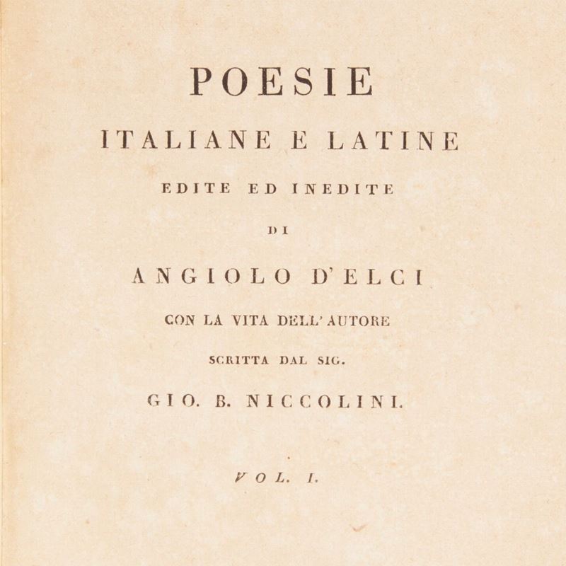2 Opere - Satire di Angiolo D'elci. Seconda Edizione Corretta Dall'autore - Epigrammi ed Altre Po...