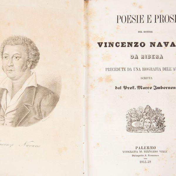 Vincenzo Navarro da Ribera. Poesie e prose. Precedute da una biografia dell'autore scritta dal Prof. Marco Imbornone