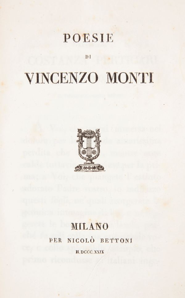 Poesie di Vincenzo Monti