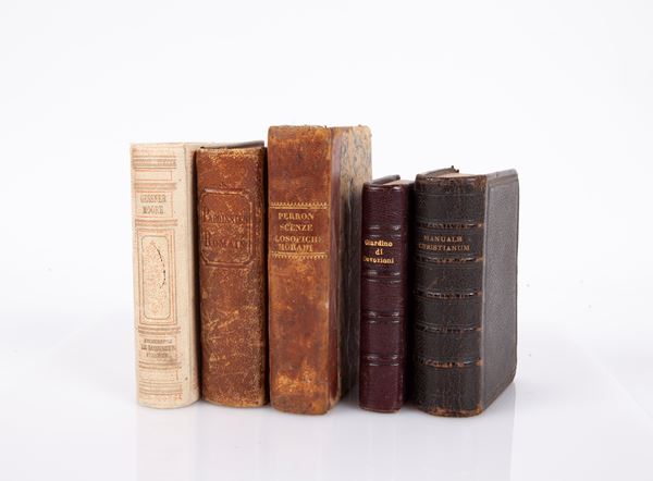 Cinque libricini illustrati del XIX secolo di argomento religioso