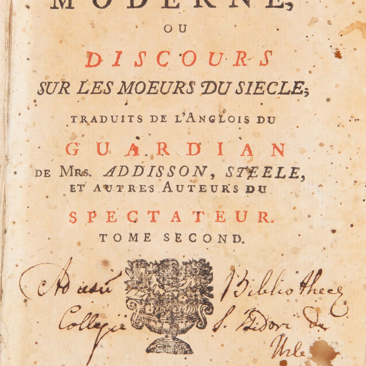 Due Volumi in Lingua Francese del XVIII Secolo: L'elite Des Plus Belles Lettres De Messieurs De L...