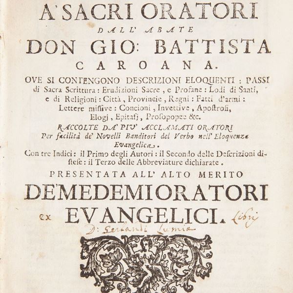 Giovan Battista Caroana - La miniera aperta a sacri oratori