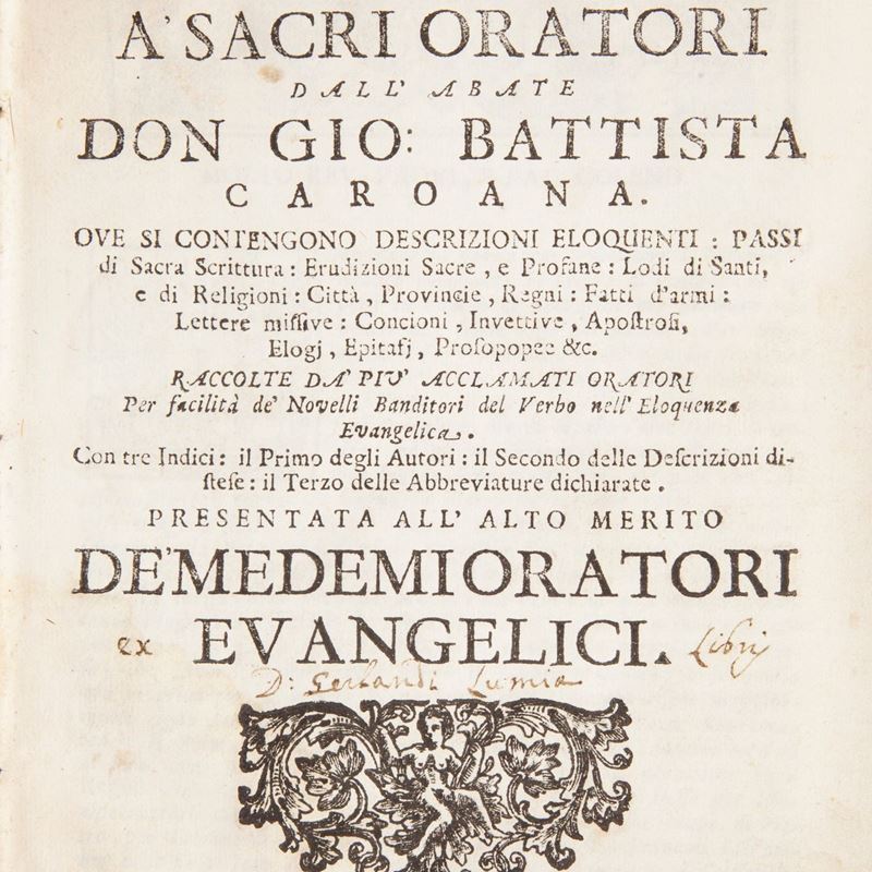Giovan Battista Caroana - la Miniera Aperta a Sacri Oratori