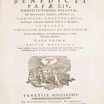Sanctissimi Domini Nostri Benedicti Papae XIV Consitutiones Selectae Nec Non Bullae, Decreta, Epi...