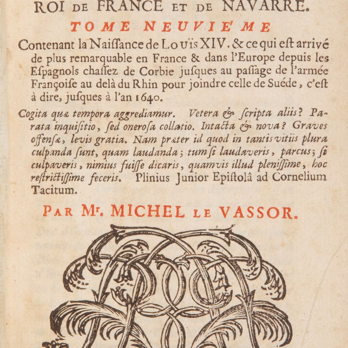 Histoire Du Regne De Louis XIII. Roi De France Et De Navarre (illustrato del XVIII Secolo) Scompl...