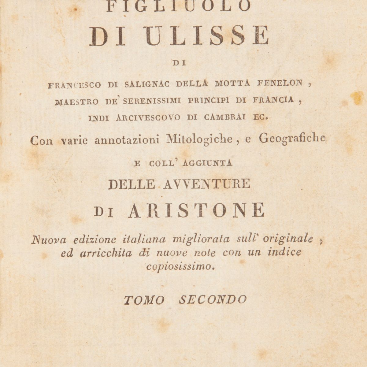 Henry Fielding - la Storia di Tom Jones (illustrato del '700) Solo Tomo Secondo