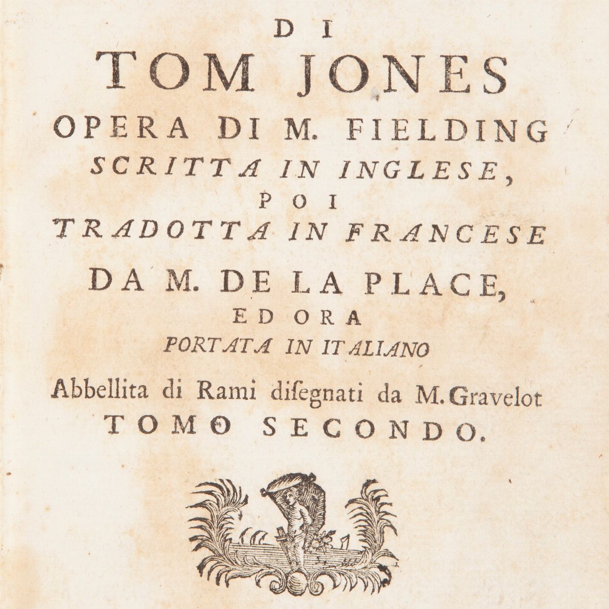 Henry Fielding - la Storia di Tom Jones (illustrato del '700) Solo Tomo Secondo
