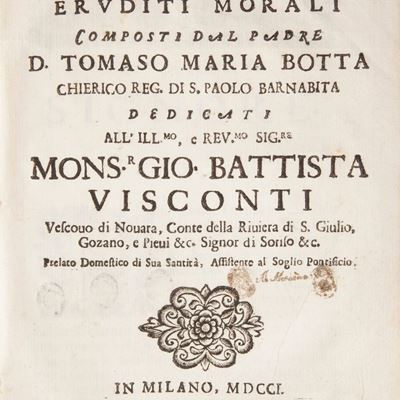 Tommaso Maria Botta - Trattenimenti Eruditi Morali