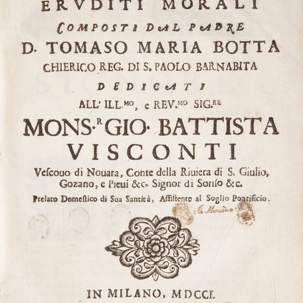 Tommaso Maria Botta - Trattenimenti eruditi morali