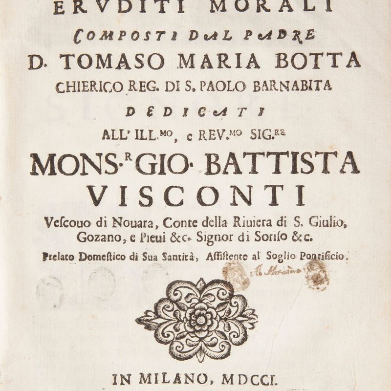 Tommaso Maria Botta - Trattenimenti Eruditi Morali