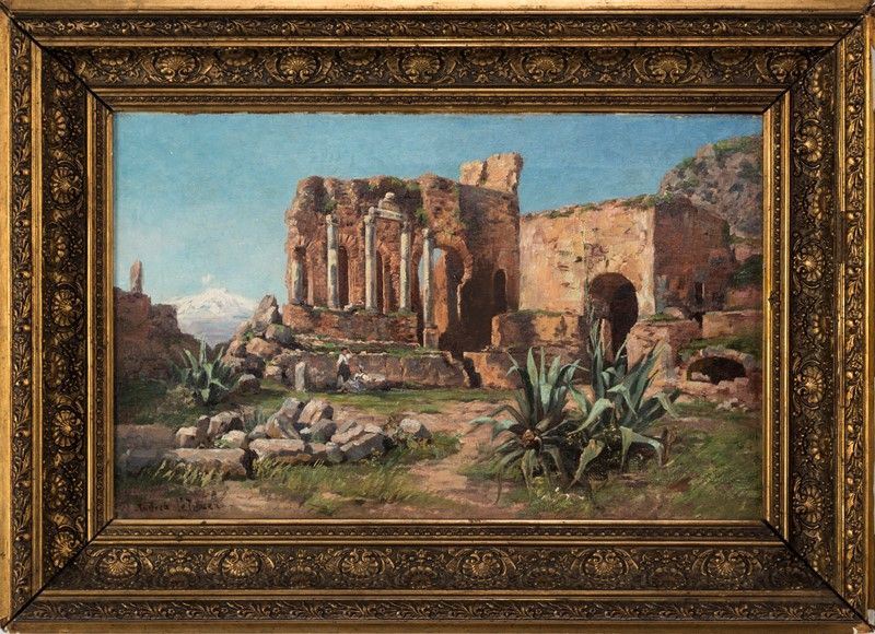 Pittore del XIX Secolo - Il Teatro Greco di Taormina
