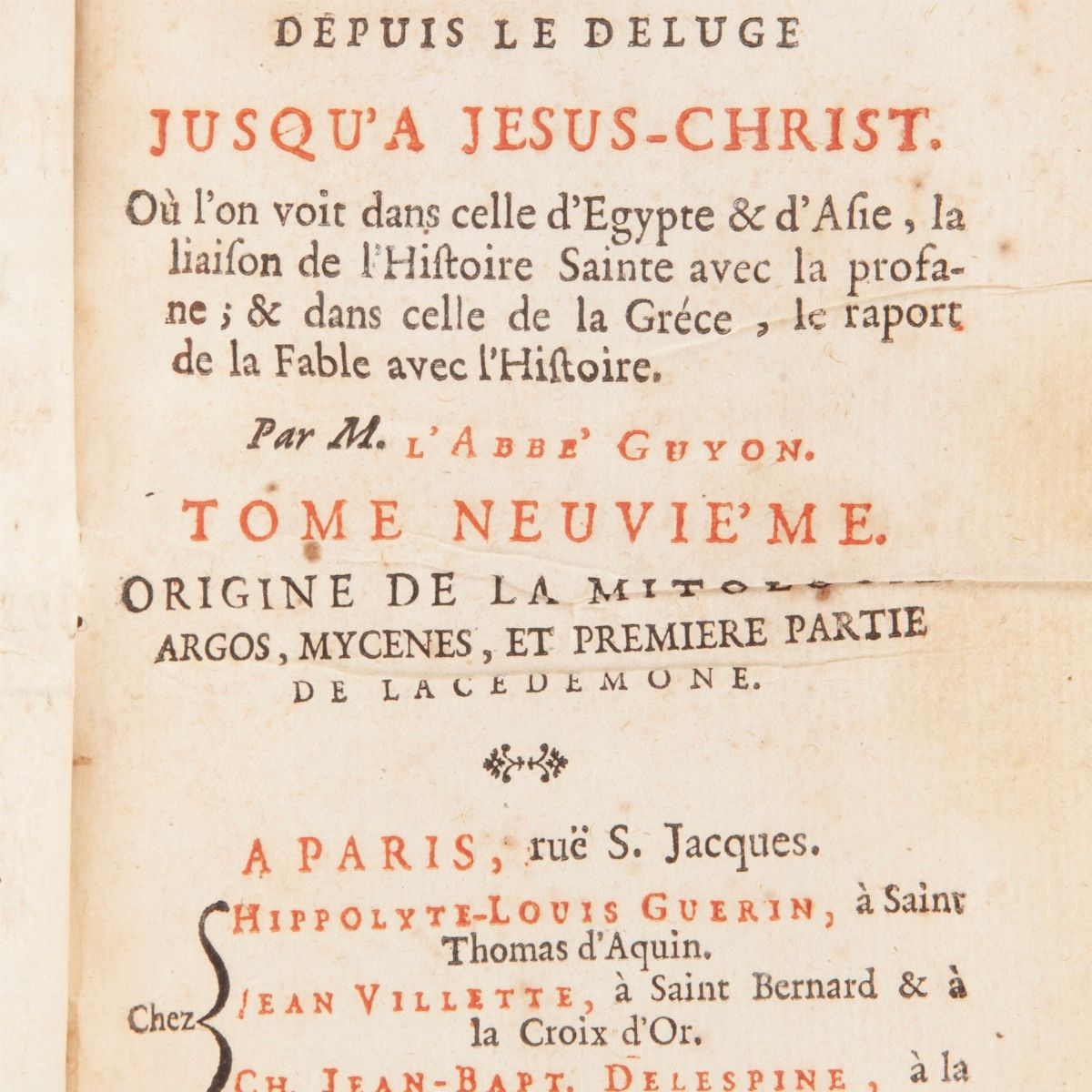 Otto Volumi Scompleti del 700 Francese