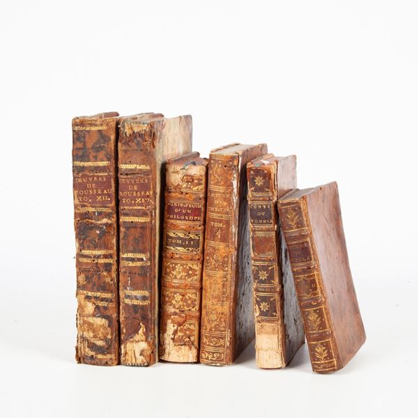 Sei libri francesi scompleti del XVII secolo