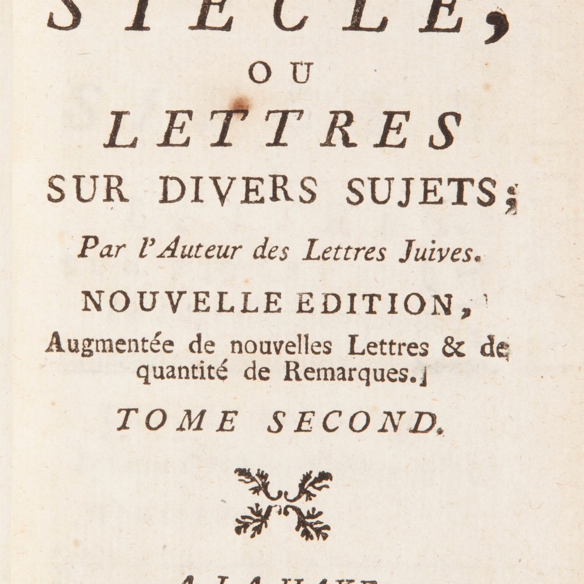 Sei Libri Francesi Scompleti del XVII Secolo