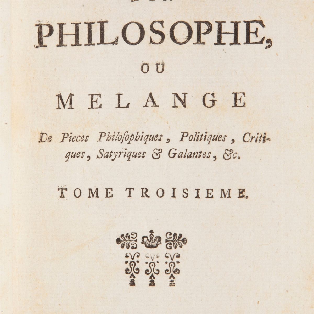 Sei Libri Francesi Scompleti del XVII Secolo
