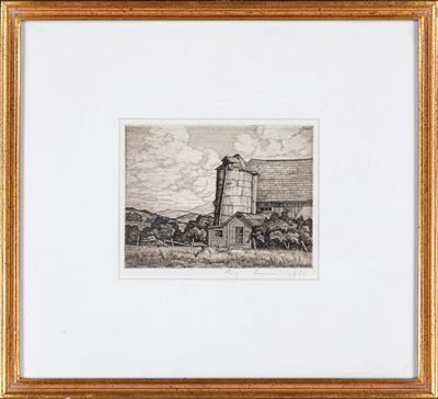 Paesaggio con Granaio