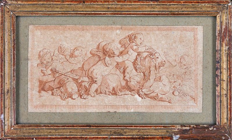 Anonimo, Fine del XVIII Secolo - Baccanale di Putti