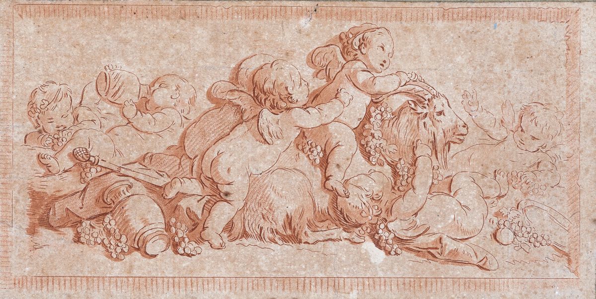 Anonimo, Fine del XVIII Secolo - Baccanale di Putti