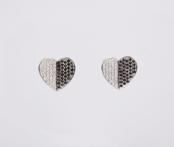 Orecchini a cuore in oro e brillanti