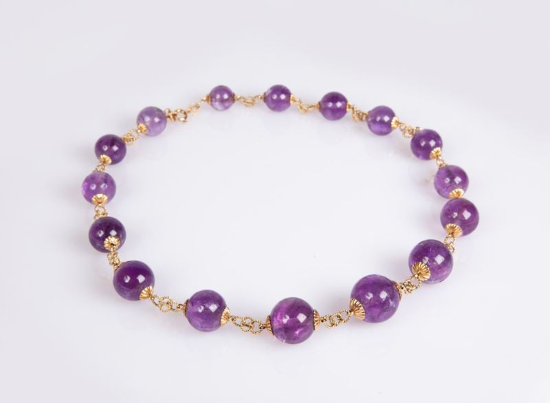Collana in Oro e Ametiste