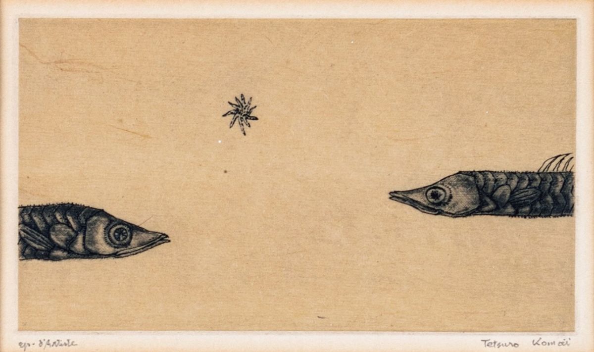 Tetsuro Komai - Fish Facing Each Other