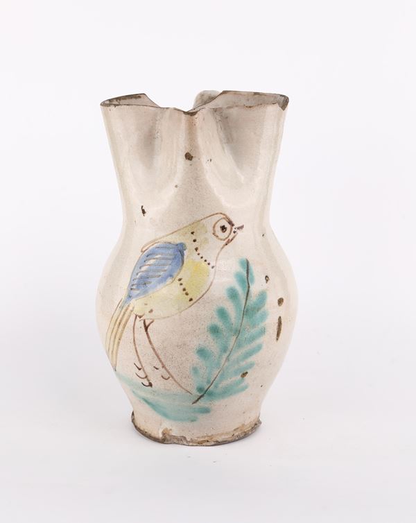 Antica cannata in maiolica, Sicilia   - Asta Asta a Tempo - Antiche Ceramiche e Porcellane da Collezione - Casa d'Aste Arcadia
