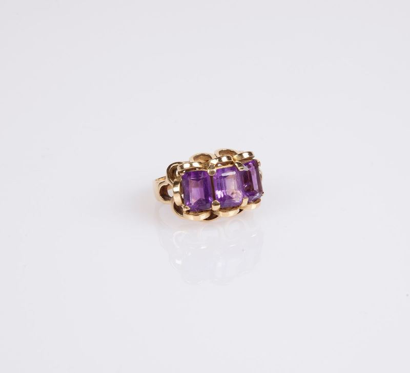 Anello in Oro e Ametiste
