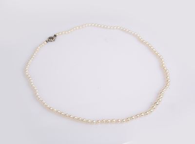 Collana di Perle, Oro e Zaffiri