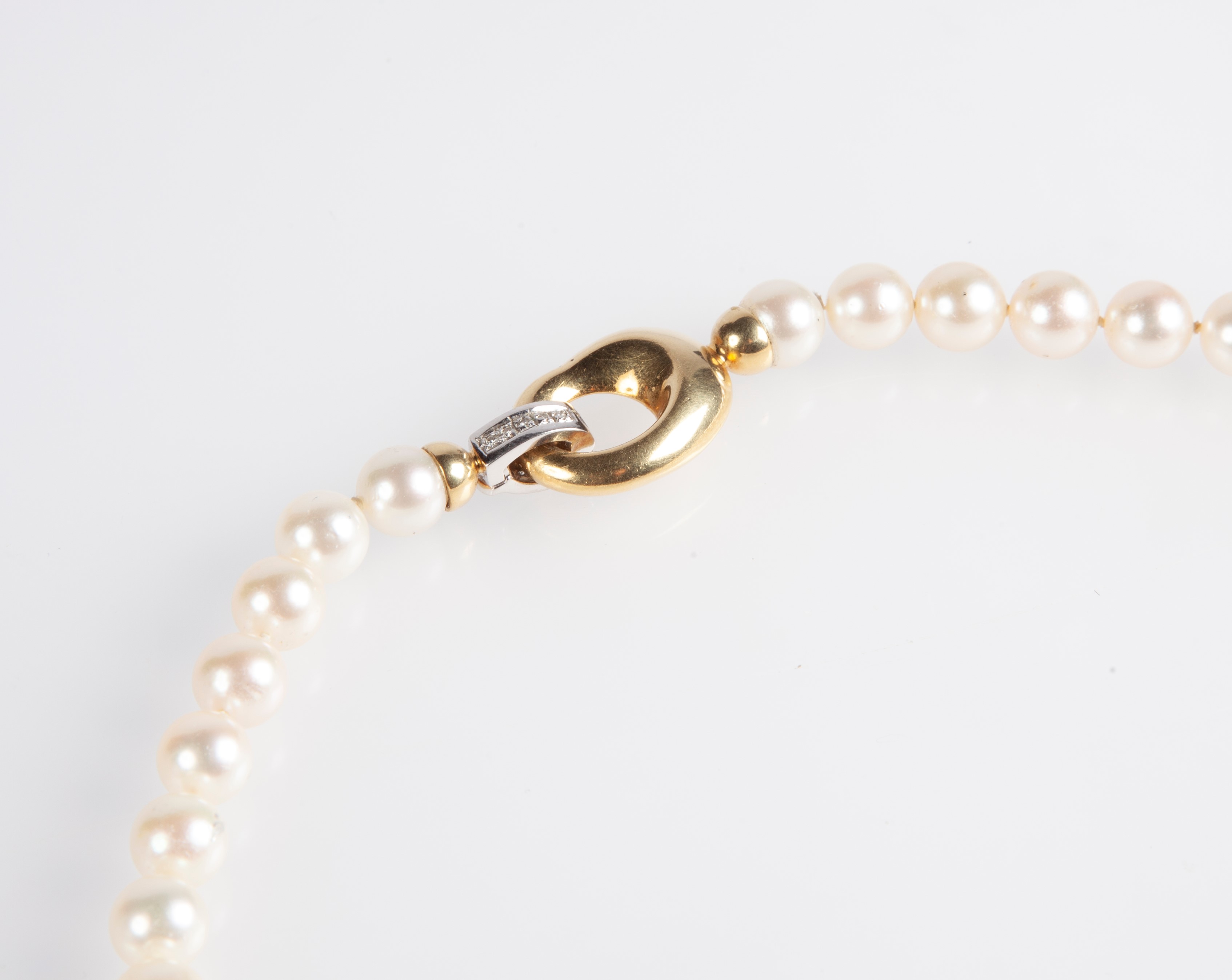 Collana di Perle, Oro e Brillanti