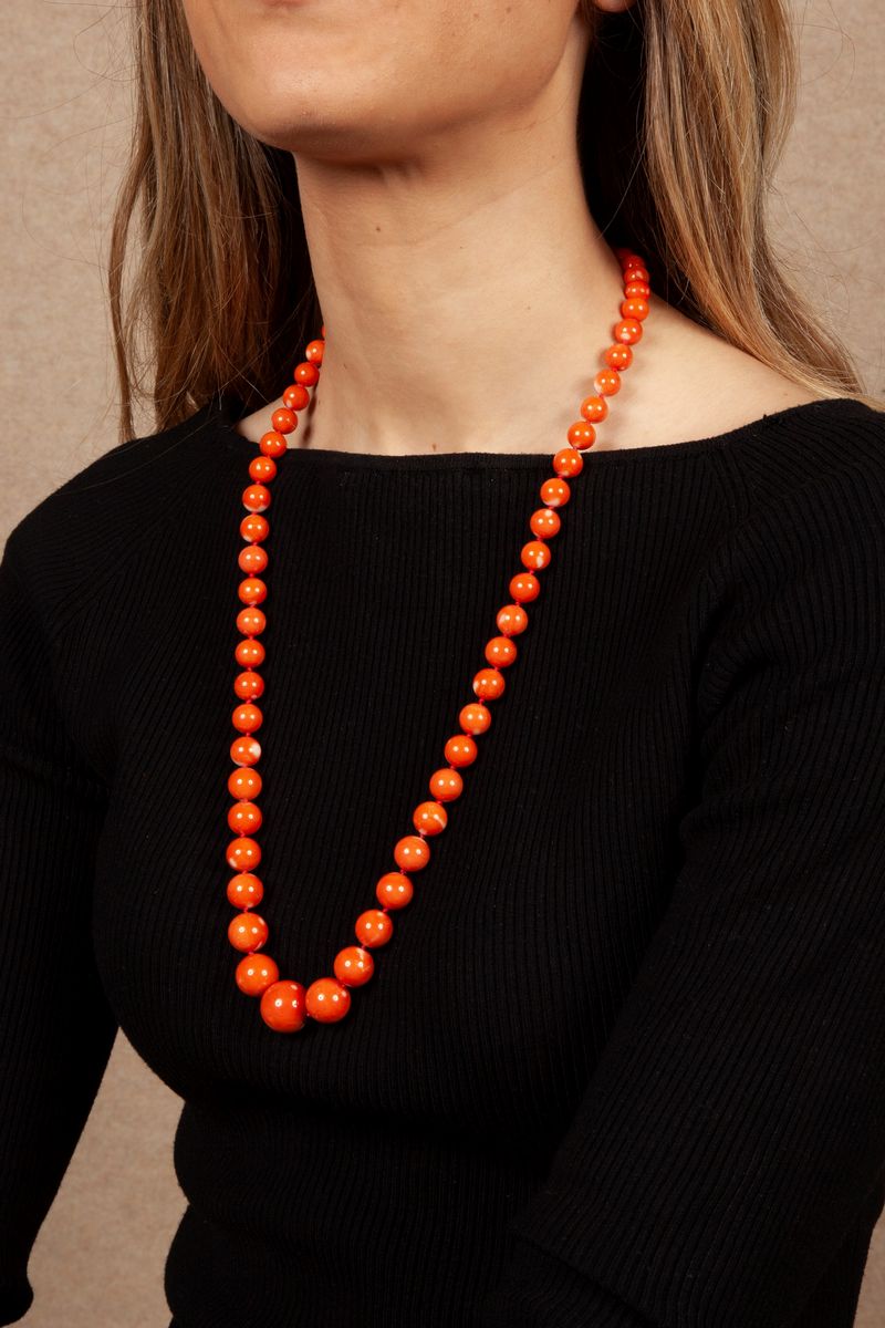 Collana in Oro e Corallo